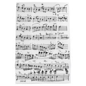 Elegant  Muzieknoten met handgeschreven blad Medium Cadeauzakje (Achterkant)