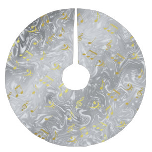 elegant muzieknoten patroon kerstboom rok