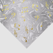 elegant muzieknoten patroon tissuepapier (Detail)