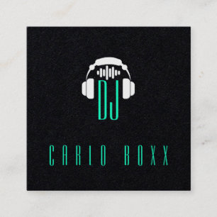 Elegant muzikaal minimalisme zwart Visitekaartje