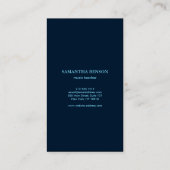 Elegant muzikant Visitekaartje met muzieknotitie (Achterkant)