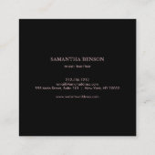 Elegant muzikant Visitekaartje met muzieknotitie (Achterkant)