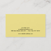 Elegant muzikant Visitekaartje met muzieknotitie (Achterkant)