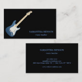 Elegant muzikant Visitekaartje met muzieknotitie (Voorkant / Achterkant)