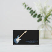 Elegant muzikant Visitekaartje met muzieknotitie (Staand voorkant)