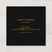 Elegant muzikant Visitekaartje met muzieknotitie (Achterkant)