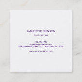 Elegant muzikant Visitekaartje met muzieknotitie (Achterkant)