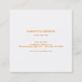 Elegant muzikant Visitekaartje met muzieknotitie (Achterkant)