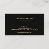 Elegant Muzikant Visitekaartje met Muzikale drums (Achterkant)