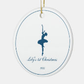Elegant My First Christmas Personalized ornament (Links)