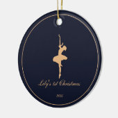 Elegant My First Christmas Personalized ornament (Links)