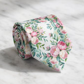 Elegant Naadloos Bloempatroon Stropdas