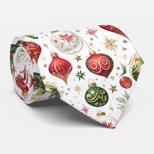 "Elegant naadloos kerstversiering patroon Stropdas (Opgerold)