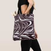 Elegant Naadloos Patroon Schouder Canvas tas (Dichtbij)