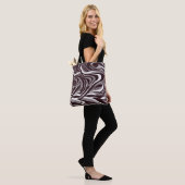 Elegant Naadloos Patroon Schouder Canvas tas (Op model)