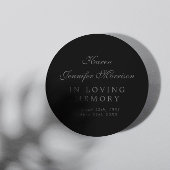Elegant naam in Script Black bij het houden van ge Ronde Sticker