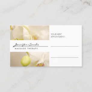 ELEGANT NAAM met ORCHIDS Appointcard Afsprakenkaartje
