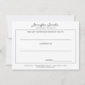 ELEGANT NAAM met ORCHIDS-cadeaubon (Achterkant)