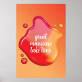 Elegant Nail Art - Take Time Manicure Poster (Voorkant)