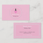 Elegant Nail Poolse Makeup Artistische Visitekaart Visitekaartje (Voorkant / Achterkant)