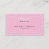 Elegant Nail Poolse Makeup Artistische Visitekaart Visitekaartje (Achterkant)