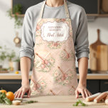 Elegant Nail Salon Floral Business Schort<br><div class="desc">An elegant and feminine business design featuring delicate blush florals combined with stylish nail polish illustrations. The soft vintage-inspired palette and romantic botanical details create a luxurious beauty aesthetic perfect for modern nail artists and beauty professionals. The refined frame and floral elements give the design a boutique, high-end feel that...</div>