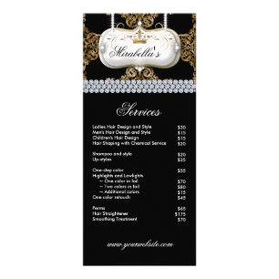 Elegant Nail Salon Makeup kunstenaar Cosmetoloog Reclamekaart