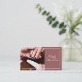 Elegant Nail Salon Visitekaartje (Staand voorkant)