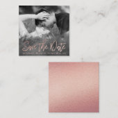 Elegant nam de Gouden Foto van het Manuscript van Informatiekaartje (Voorkant / Achterkant)