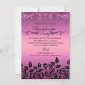 Elegant nam de Roze Uitnodiging van de Partij van (Voorkant)