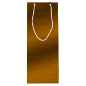 Elegant namaak geborsteld brons wijn cadeautas (Achterkant)