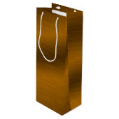 Elegant namaak geborsteld brons wijn cadeautas (Voorkant Gekanteld)