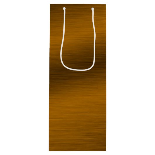 Elegant namaak geborsteld brons wijn cadeautas (Voorkant)