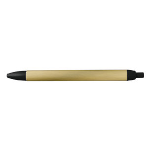 Elegant namaak geborsteld goud kunstwerk zwarte inkt pen