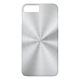 Elegant namaak metaalachtig glanzend zilver iPhone 8/7 plus hoesje