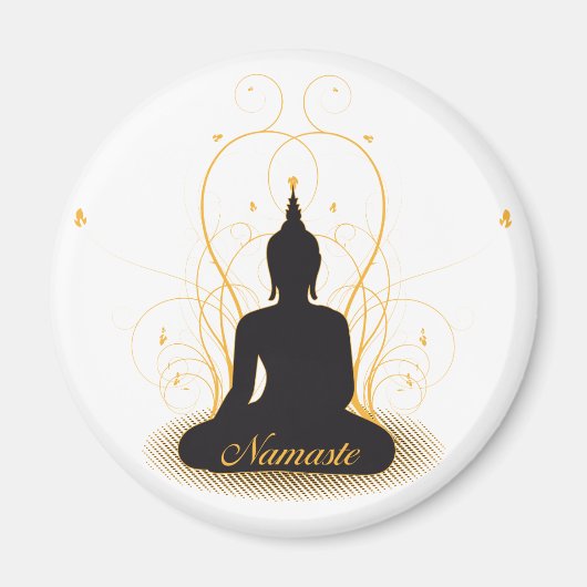 Elegant Namaste Buddha Magneet (Voorkant)