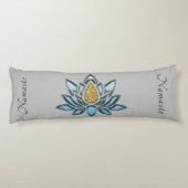 Elegant Namaste Lotus Flower Zen Yoga Meditation Lichaamskussen (Achterkant)