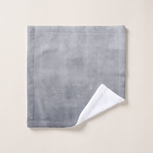 Elegant name monogram rustic Gray Bad Handdoek (Wasdoekje)