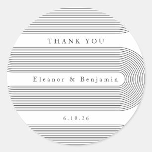 Elegant Name Weddenschap Ronde Sticker