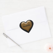 Elegant Named Heart of Gold Sticker (Envelop)