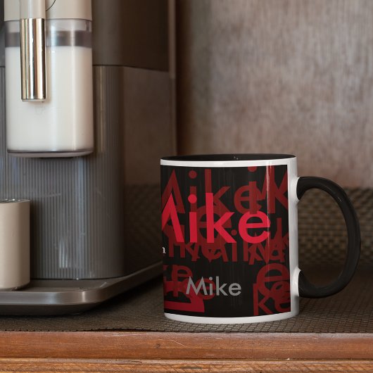 elegant namen patroon gepersonaliseerd mok