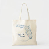Elegant Naples Florida bruiloft welkom Canvas tas (Voorkant)