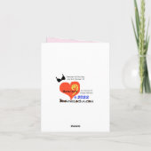 Elegant National No Bra Day Wenskaart Kaart (Achterkant)