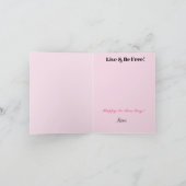 Elegant National No Bra Day Wenskaart Kaart (Binnen)