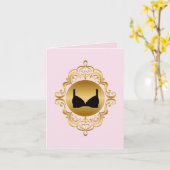 Elegant National No Bra Day Wenskaart Kaart (Gele Bloem)