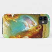 Elegant Natitivity scene, Mary Jesus Joseph Case-Mate iPhone Case (Achterkant (horizontaal))