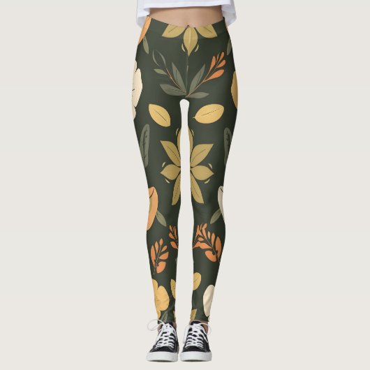 Elegant Natural Elements Leggings - Bold Digital P (Voorkant)