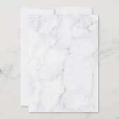 Elegant Natural Marble Funeral Celebration of Life Kaart (Achterkant)