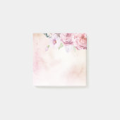Elegant Natural Waterverf Boho Floral & Feathers Post-it® Notes (Voorkant)