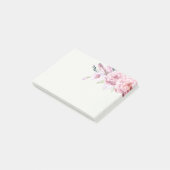 Elegant Natural Waterverf Boho Floral Post-it® Notes (Schuin)